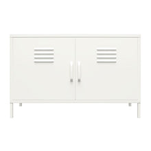 Load image into Gallery viewer, White Gioia 25.2&#39;&#39; Tall Steel 2 - Door Accent Cabinet

