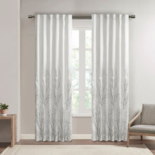Load image into Gallery viewer, Gladeview Embroidered Branch Rod Pocket Curtain Panel (Set of 2)
