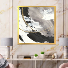 Load image into Gallery viewer, 30&quot; H x 30&quot; W x 1&quot; D Glam Painted Arcs II - Picture Frame Print on Canvas
