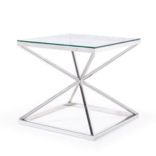 Load image into Gallery viewer, Glass Frame End Table 2056AH
