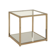 Load image into Gallery viewer, Glaucia Glass Floor Shelf End Table
