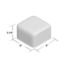 Load image into Gallery viewer, Mint/Gray Glenn Square Bread Box 1472AH

