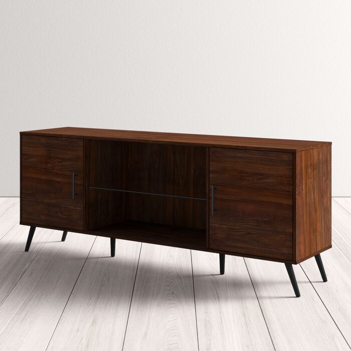 Dark Walnut Glenn TV Stand for TVs up to 65
