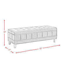Load image into Gallery viewer, Gloria 52&#39;&#39; Wide Velvet Tufted Rectangle Storage Ottoman with Storage 7466RR
