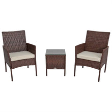 Load image into Gallery viewer, Glouster Wicker/Rattan 2 - Person Seating Group with Cushions, (Set of 3)
