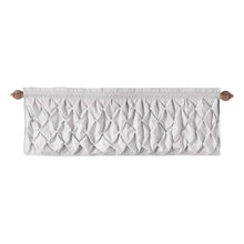Load image into Gallery viewer, Godfred Geometric Tailored 60'' Window Valance in White
