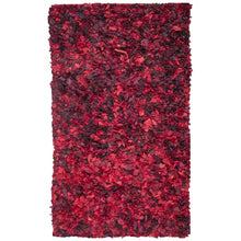 Load image into Gallery viewer, Godsey Handmade Shag Area Rug in Red 3&#39; x 5&#39; rectangle

