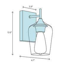 Load image into Gallery viewer, Goguen 1 - Light Dimmable Antique Nickel Armed Sconce 6255RR
