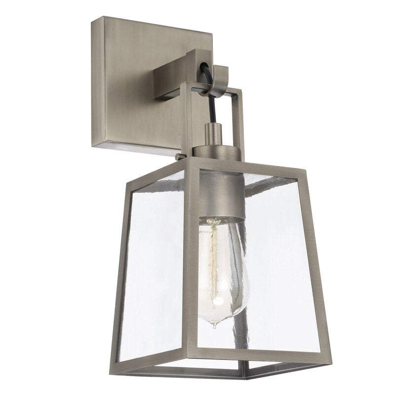 Goguen 1 - Light Dimmable Antique Nickel Armed Sconce 6255RR