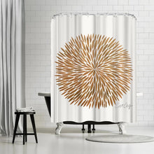 Load image into Gallery viewer, Gold Burst Single Shower Curtain
