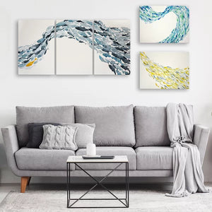 Goldfish by Norman Wyatt Jr. - 3 Piece Wrapped Canvas Print