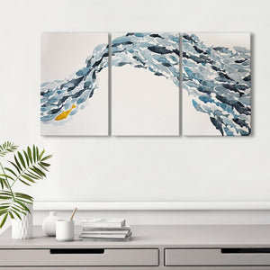 Goldfish by Norman Wyatt Jr. 3 Piece Wrapped Canvas Print