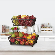 Load image into Gallery viewer, Gourmet Basics by Mikasa Loop and Lattice Fruit Basket

