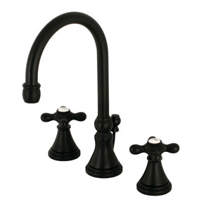 Governor Widespread Faucet 2-handle Bathroom Faucet with Drain Assembly
