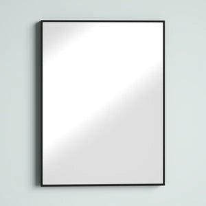 31.5" x 23.6" Black Goyette Beveled Bathroom / Vanity Mirror
