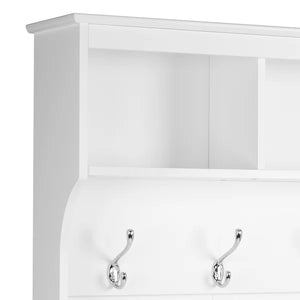 White Gracie 60'' Wide Hall Tree with Bench