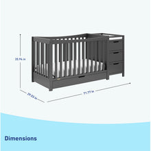Load image into Gallery viewer, Graco Remi 4-in-1 Convertible Crib and Changer with Storage
