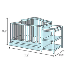Load image into Gallery viewer, Graco Remi 4-in-1 Convertible Crib and Changer with Storage

