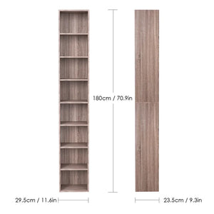 Dark Oak Gracyn 70.9'' H x 11.6'' W Wood Standard Bookcase