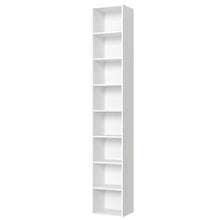 Load image into Gallery viewer, Gracyn 8 Tier Narrow Bookshelf With Adjustable Shelves
