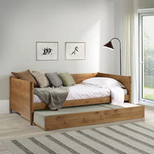 Load image into Gallery viewer, Castanho Brown Grady Twin Solid Wood Daybed with Trundle
