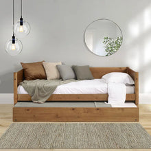 Load image into Gallery viewer, Castanho Brown Grady Twin Solid Wood Daybed with Trundle
