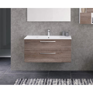 Granillo 40" Wall-Mounted Single Bathroom Vanity Set 6632RR (2 boxes)