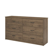 Load image into Gallery viewer, Grantville 6 Drawer Dresser Rustic Oak #2358HW

