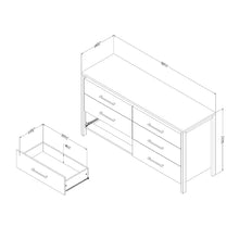 Load image into Gallery viewer, Gravity 6 Drawer 59.25&#39;&#39; W
