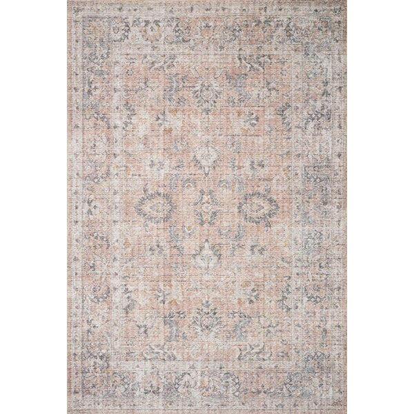 Skye Oriental Blush/Gray Area Rug 9 x 12 3027RR
