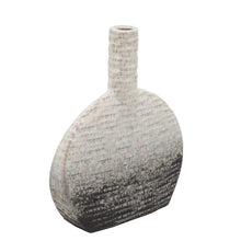 Load image into Gallery viewer, 12&quot; H x 10&quot; W x 3&quot; D Gray/Ivory Indoor / Outdoor Ceramic Decorative Bottles
