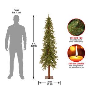 6' Green Cedar Artificial Christmas Tree