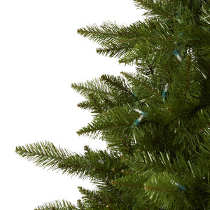 9' H Green Spruce Artificial Christmas Tree with Clear Lights