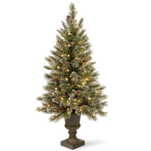 Load image into Gallery viewer, Green/White Realistic Artificial Pine Christmas Tree with 150 Lights
