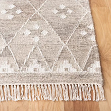 Load image into Gallery viewer, Greeson Handmade Flatweave Wool Natural Beige/Ivory Rug 8&#39; x 10&#39;
