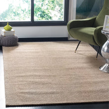 Load image into Gallery viewer, Grenadines Handmade Flatweave Area Rug in Beige, Rectangle 2&#39; x 3&#39;
