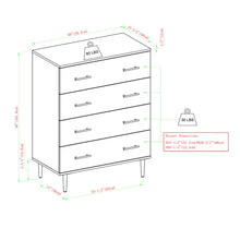 Load image into Gallery viewer, Gries 4 Drawer 30&#39;&#39; W Chest
