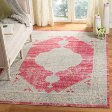 Load image into Gallery viewer, Griffeth Southwestern Wool Indoor / Outdoor Area Rug in Rose/Gray, Rectangle 9&#39; x 12&#39;
