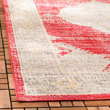 Load image into Gallery viewer, Griffeth Southwestern Wool Indoor / Outdoor Area Rug in Rose/Gray, Rectangle 9&#39; x 12&#39;
