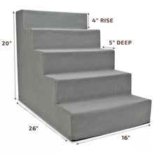 Load image into Gallery viewer, Grommit High Density Foam 5 Step Pet Stair
