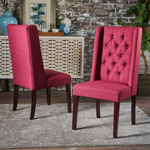 Red Grosse Tufted Side Chair MRM3541