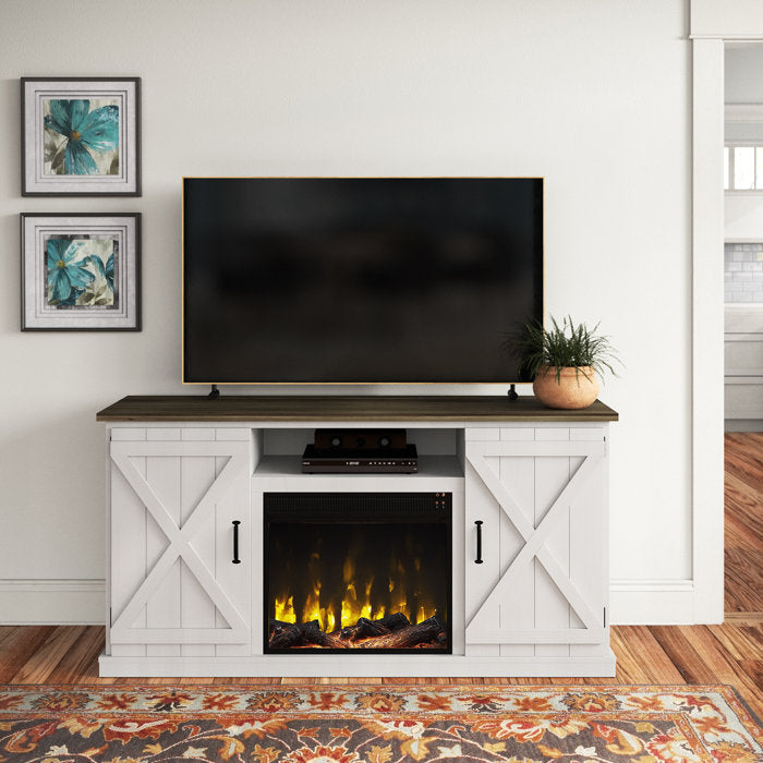 Old Wood White Guadalupe Media Console