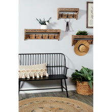 Load image into Gallery viewer, Guarani Solid Wood 12 - Hook Wall Mounted Coat Rack with Storage (Set of 3)
