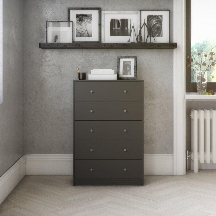 Gray Guilford 5 Drawer Chest (SB1477)