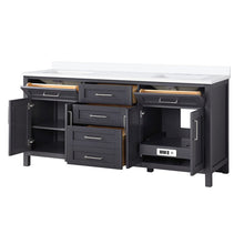 Load image into Gallery viewer, Guiliaine 72&quot; Double Bathroom Vanity Set MRM2657
