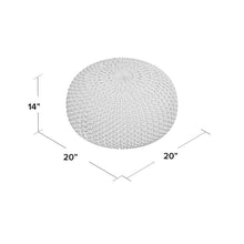 Load image into Gallery viewer, Guion 20&#39;&#39; Wide Round Pouf Ottoman
