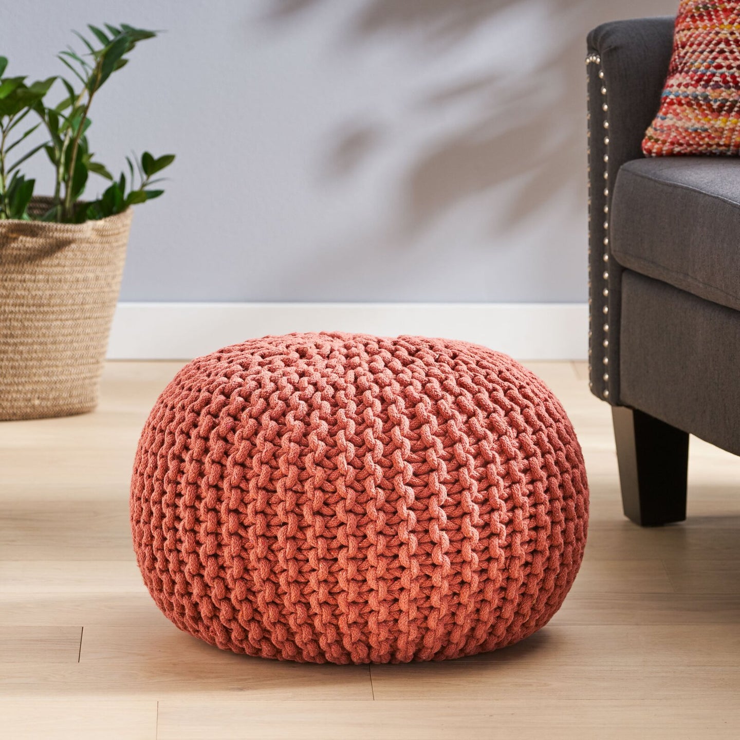 Guion 20'' Wide Round Pouf Ottoman