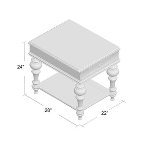 Gully 24'' Tall End Table with Storage