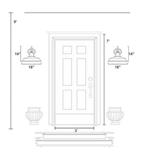 Load image into Gallery viewer, 14&quot; H x 18&quot; W x 24&quot; D Gunnora Outdoor Barn Light with Dusk to Dawn
