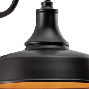 11.5" H x 12" W x 18" D Gunnora Outdoor Barn Light with Dusk to Dawn